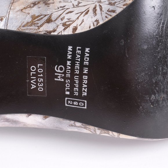 Luichiny 4" heels brown/beige 9M , Buckles Across Toes - Picture 8 of 10